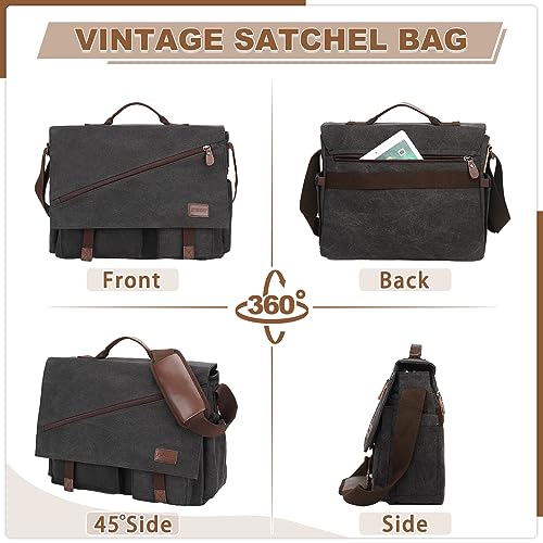 Water Resistant 15.6" Messenger Bag for Men
