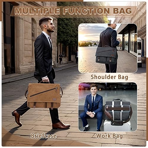 Water Resistant 15.6" Messenger Bag for Men
