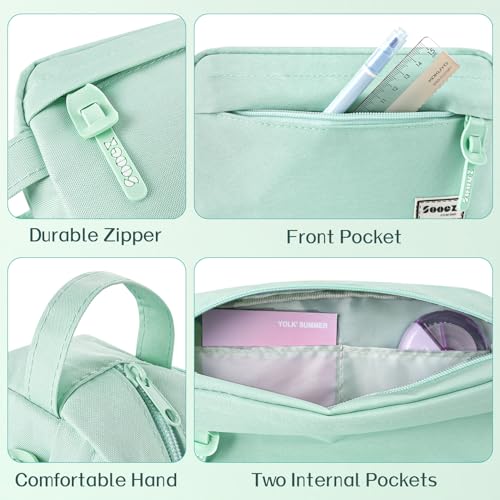 Sooez Mint Green High Capacity Pencil Case