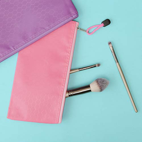 LABUK 29pcs Waterproof Zipper Pencil Pouches - 12 Colors