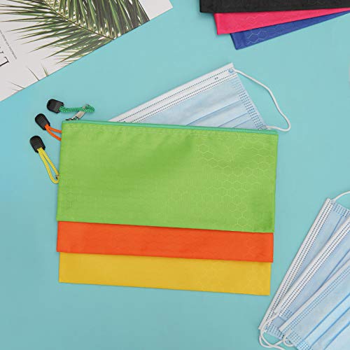 LABUK 29pcs Waterproof Zipper Pencil Pouches - 12 Colors
