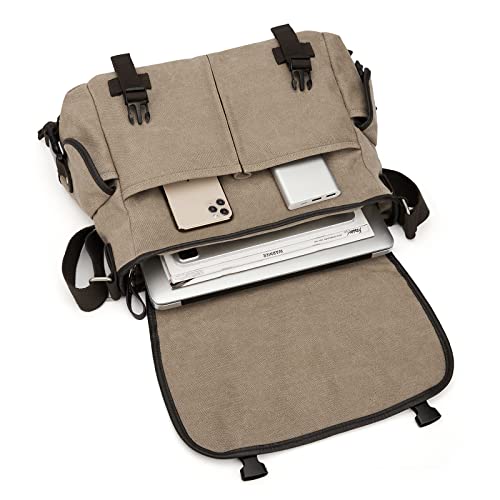 Stylish Military Canvas Messenger Bag for Everyone