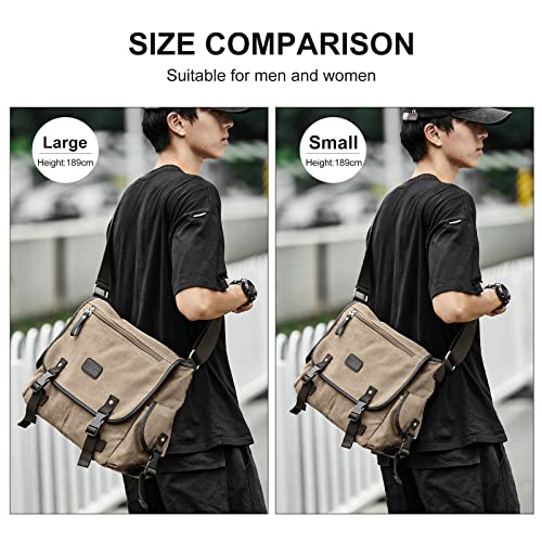 Stylish Military Canvas Messenger Bag for Everyone