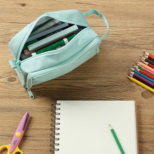 Mint Green Large Capacity Pencil Case