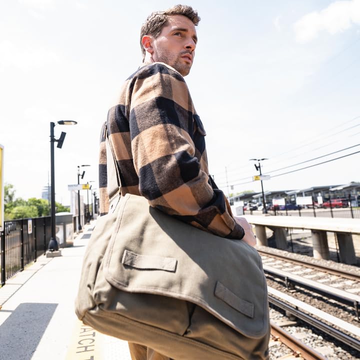 Rothco Canvas Crossbody Messenger Bag - Coyote Brown