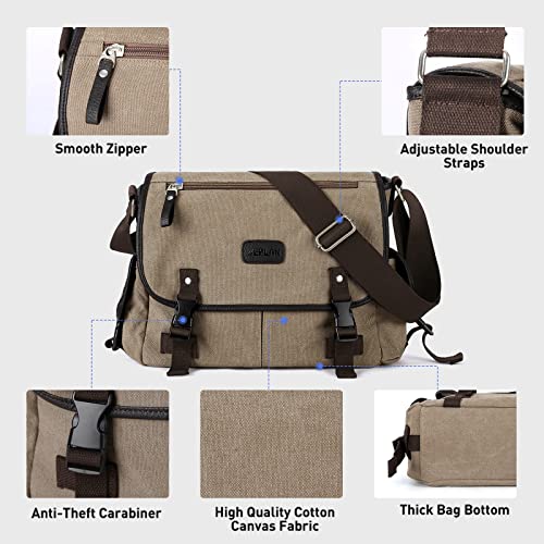 Stylish Military Canvas Messenger Bag for Everyone