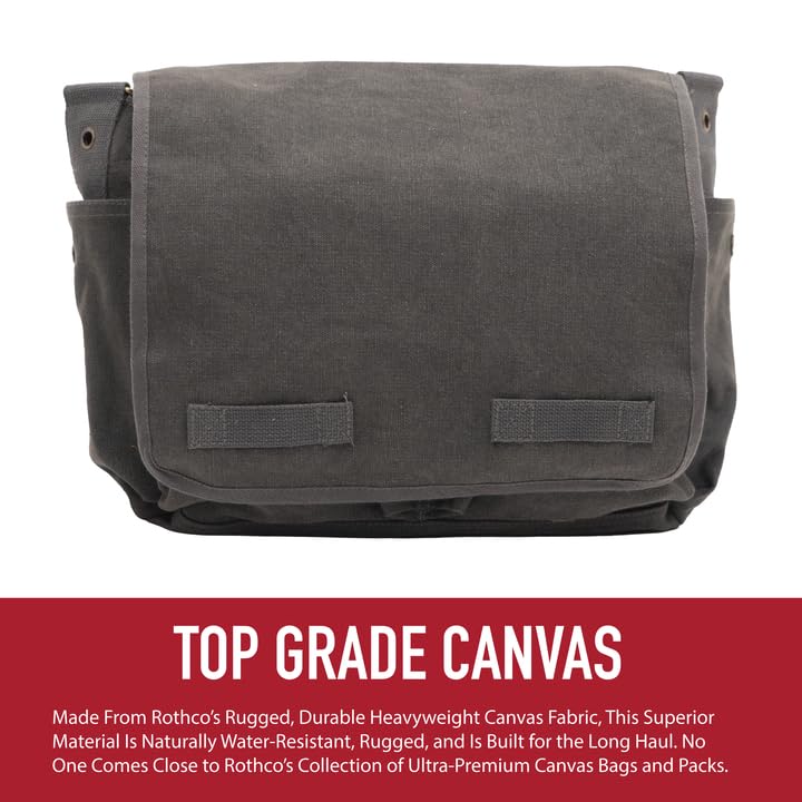 Rothco Canvas Crossbody Messenger Bag - Coyote Brown