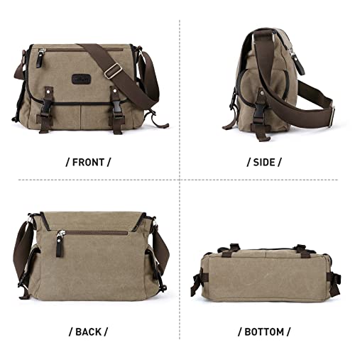 Stylish Military Canvas Messenger Bag for Everyone