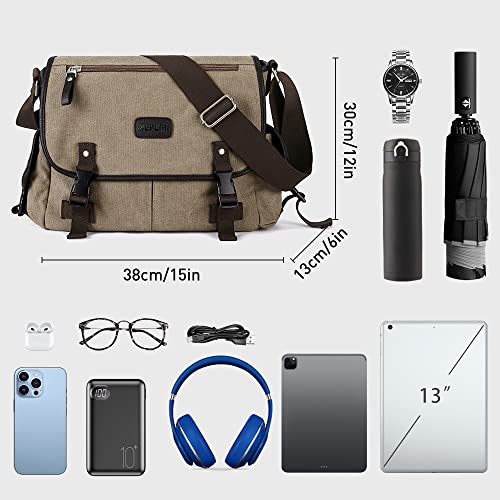 Stylish Military Canvas Messenger Bag for Everyone