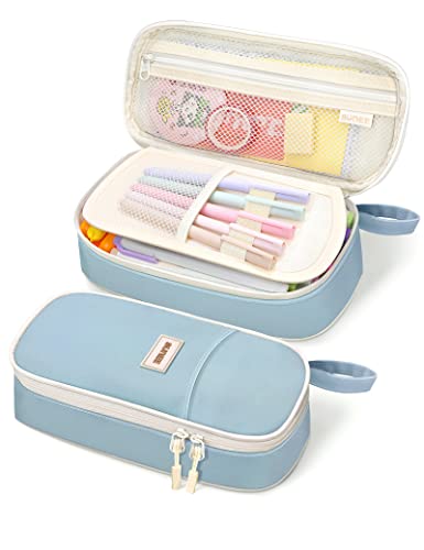 Cute Blue Pencil Case for Teen Girls