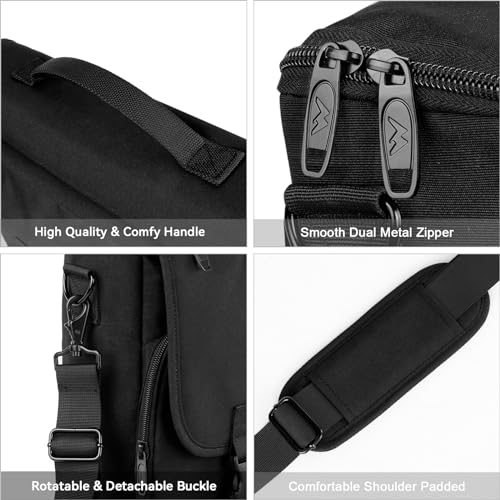 MATEIN Lightweight Messenger Bag for Men, Black