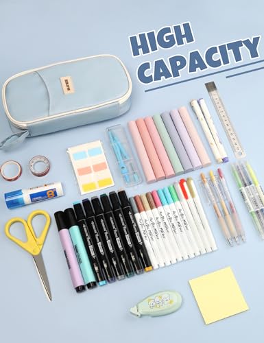 Cute Blue Pencil Case for Teen Girls