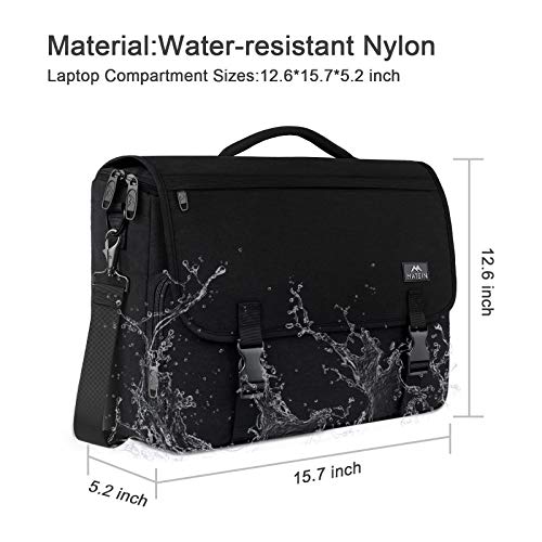 MATEIN Lightweight Messenger Bag for Men, Black