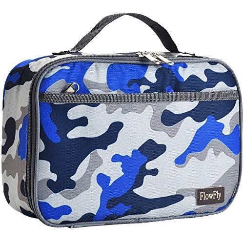 FlowFly Insulated Mini Cooler Lunch Box - Blue Camo