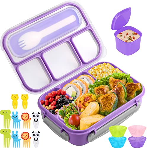 Kids' 1300ML Bento Box with 4 Compartments