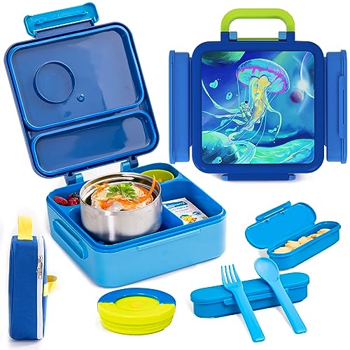 HAIXIN Insulated Bento Box for Kids - Blue