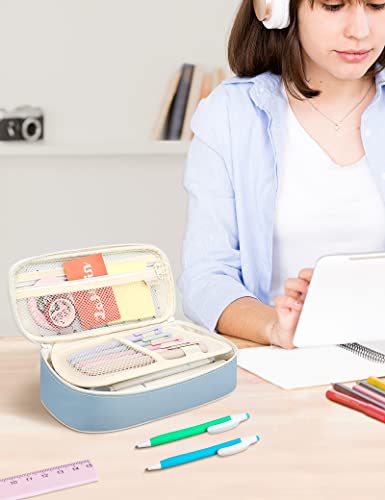Cute Blue Pencil Case for Teen Girls