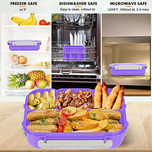 Kids' 1300ML Bento Box with 4 Compartments
