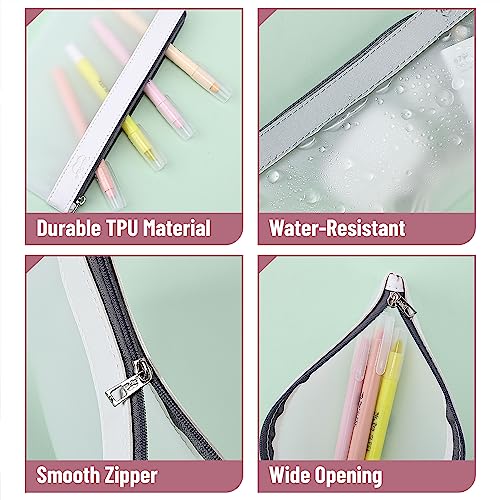 Clear Pencil Pouch 3-Pack for Kids