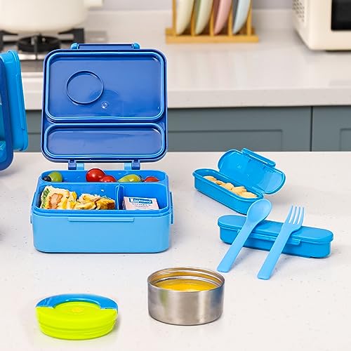 HAIXIN Insulated Bento Box for Kids - Blue