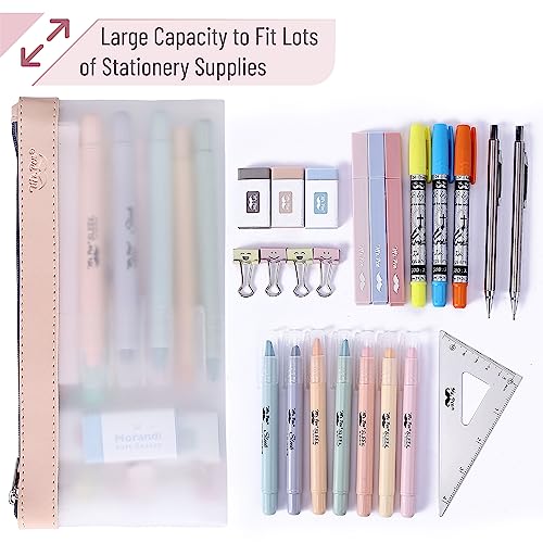 Clear Pencil Pouch 3-Pack for Kids