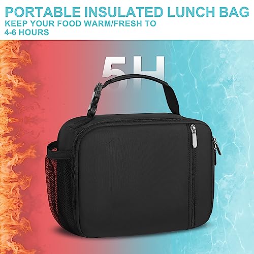 Insulated Kids Lunch Box with Water Bottle Holder