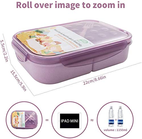 Miss Big Purple Bento Box for Kids
