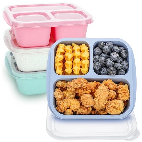 4-Pack Bento Box Set for Kids' Lunches