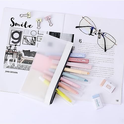 Clear Pencil Pouch 3-Pack for Kids