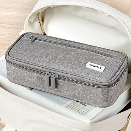 Large Aesthetic Pencil Case - Canvas and Zippered