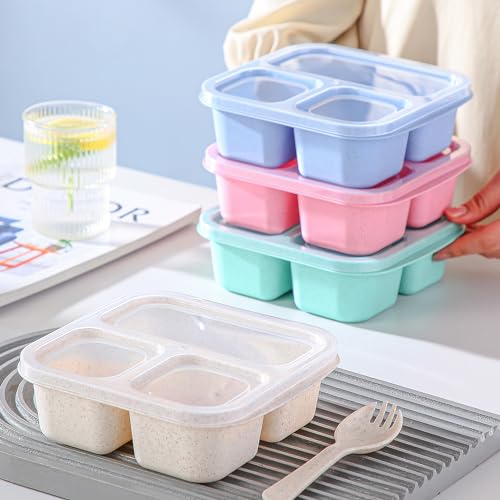 4-Pack Bento Box Set for Kids' Lunches