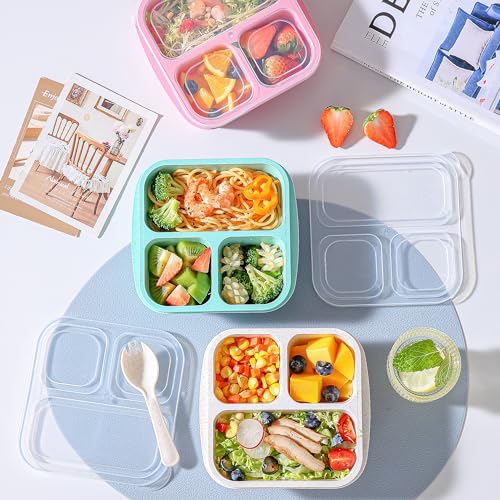 4-Pack Bento Box Set for Kids' Lunches