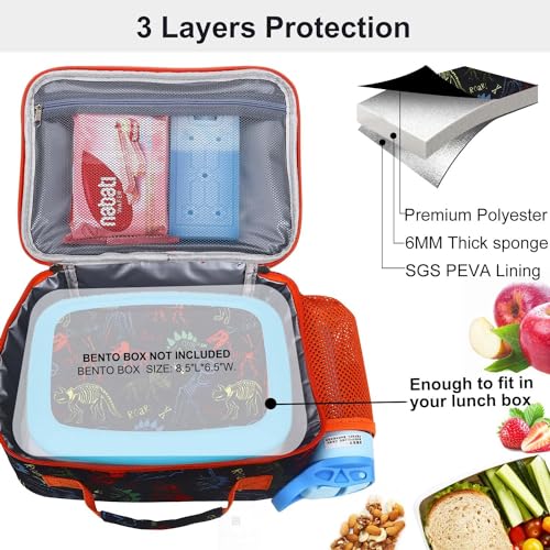 Insulated Lunch Bag for Kids - Washable & Leak-proof