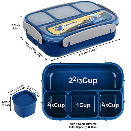 MaMix 1300ML Bento Lunch Box - 4 Compartment