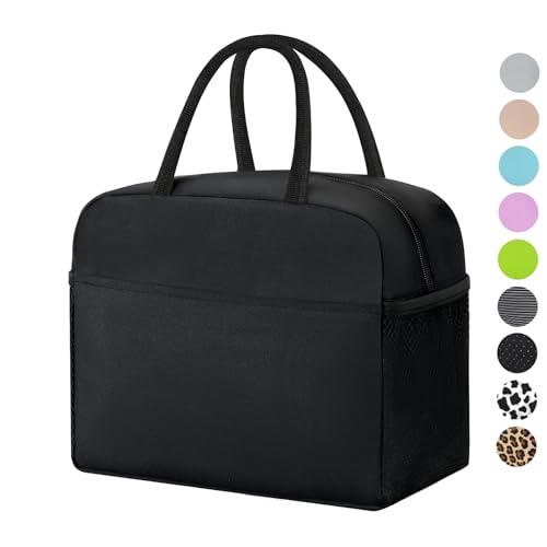Stylish Black Lunch Bag for Men and Women