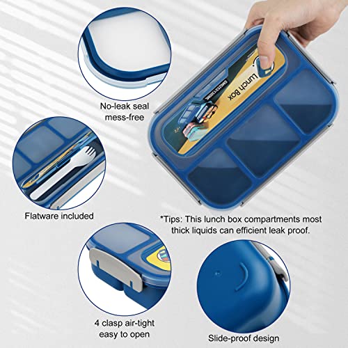 MaMix 1300ML Bento Lunch Box - 4 Compartment