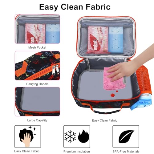 Insulated Lunch Bag for Kids - Washable & Leak-proof