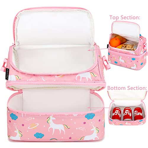 FlowFly Unicorn Insulated Double Decker Lunch Bag