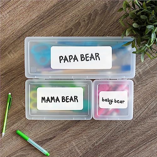 Plastic Pencil Box Organizer Set - 10-Pack Clear