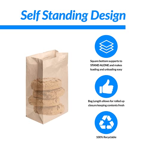 Bulk Kraft Paper Lunch Bags - 500 Count