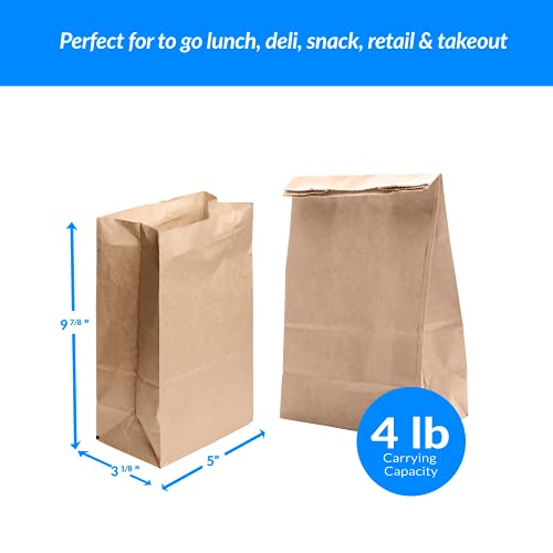 Bulk Kraft Paper Lunch Bags - 500 Count