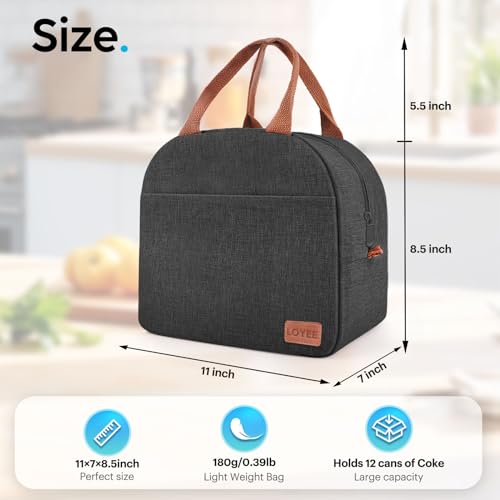 Insulated Large Capacity Lunch Bag for Adults