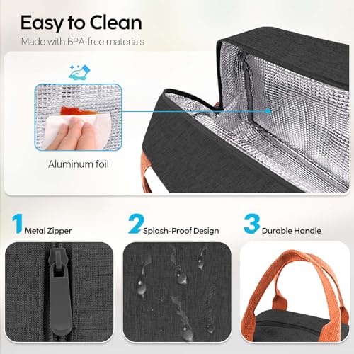 Insulated Large Capacity Lunch Bag for Adults