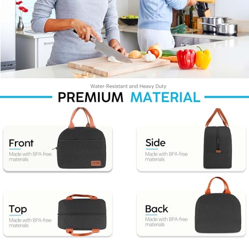 Insulated Large Capacity Lunch Bag for Adults