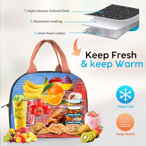 Insulated Large Capacity Lunch Bag for Adults