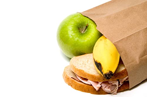 Brown Paper Lunch Bags - Pack of 100