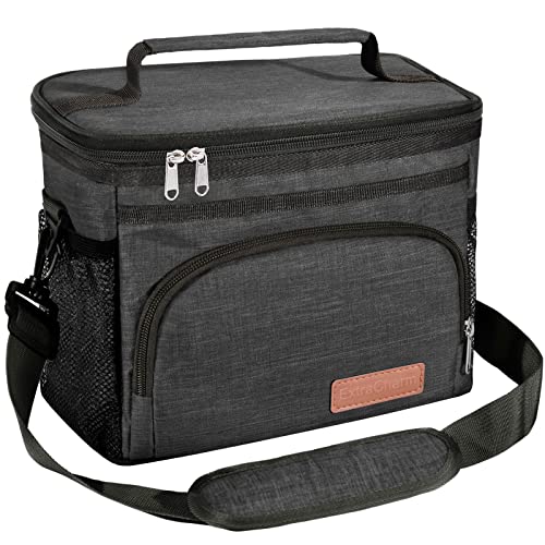 ExtraCharm Insulated Leakproof Lunch Bag - Black