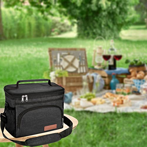 ExtraCharm Insulated Leakproof Lunch Bag - Black