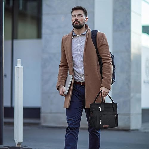 MIYCOO Insulated Lunch Bag and Box - Black