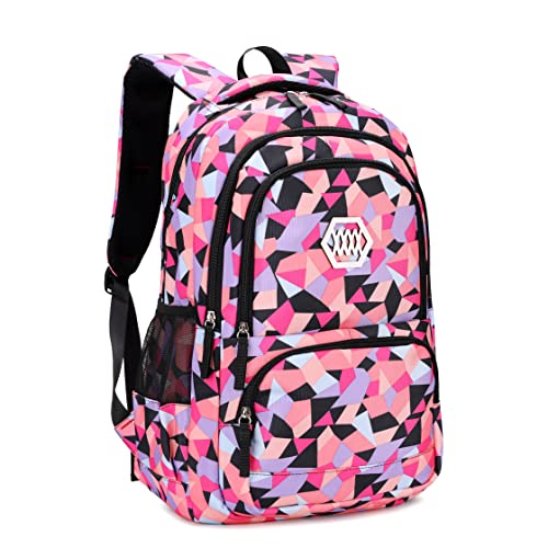 Geometric Print Kids Backpack for School
